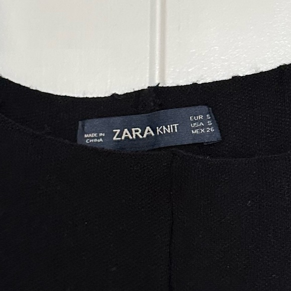 Black Zara Wide Leg Knit Jumpsuit with Pockets - Picture 6 of 6